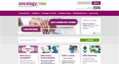 Desktop Screenshot of oncologypro.esmo.org